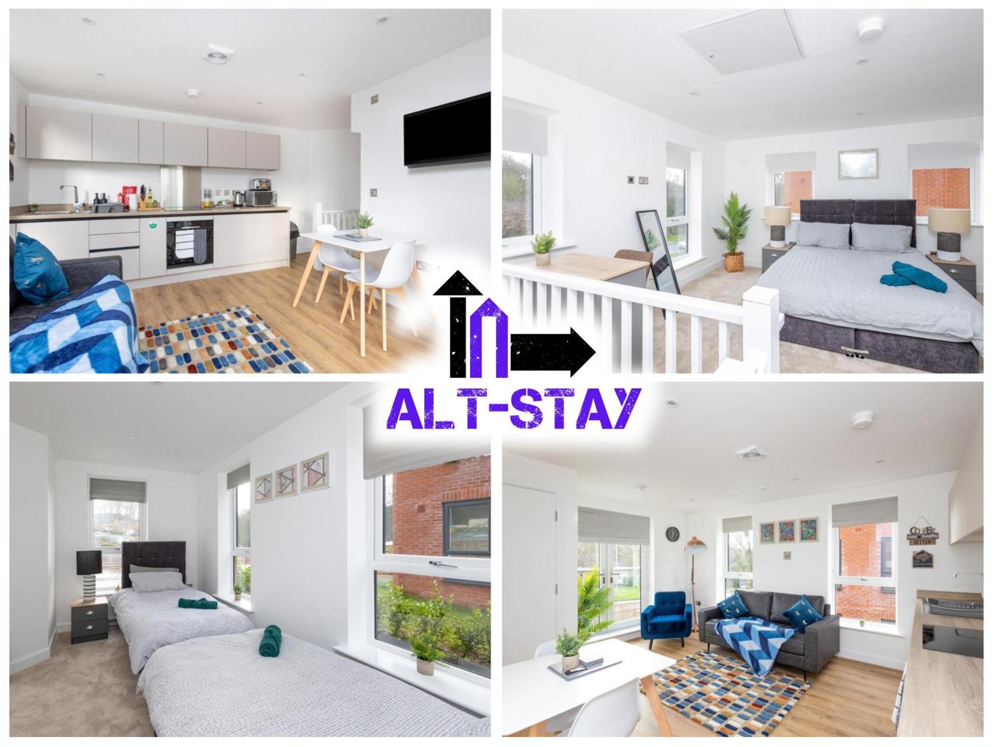 Alt-Stay - Modern 2-Bed With Ev Supply Equipment & Parking - Near Ring Road & M621 - Perfect For Contractors, Families & Long Stays 호스포스 외부 사진