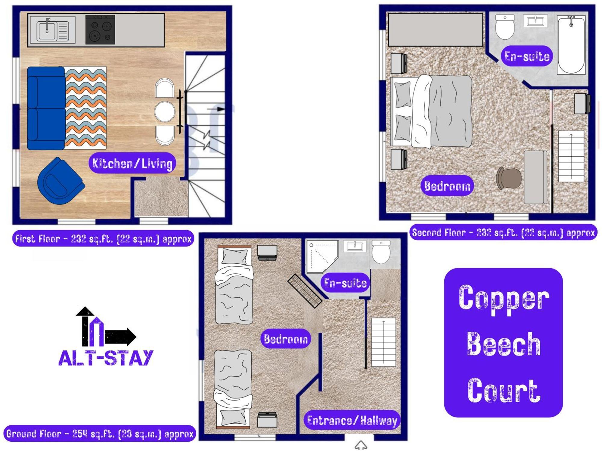 Alt-Stay - Modern 2-Bed With Ev Supply Equipment & Parking - Near Ring Road & M621 - Perfect For Contractors, Families & Long Stays 호스포스 외부 사진